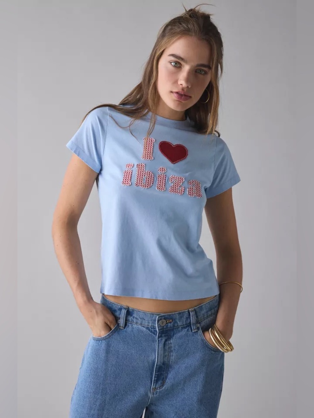 NWT I Heart City Applique Graphic Slim Tee